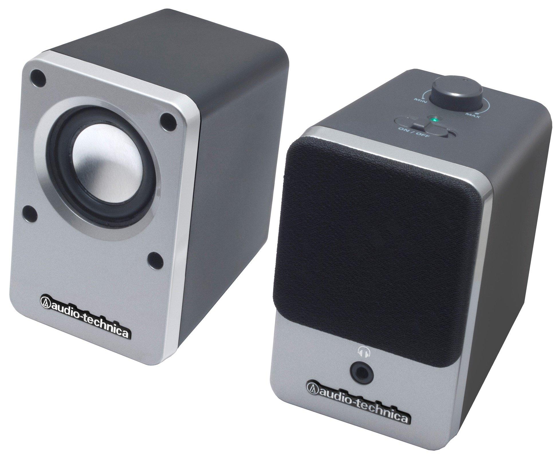 

Audio Technica Desktop Speaker Silver SV AT-SP102