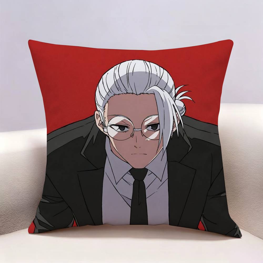 Sakamoto Days Anime Taro SSakamoto Doublesided print Pillow Case Pattern Printed Pillowcase For Living Room Sofa Cushion Cover