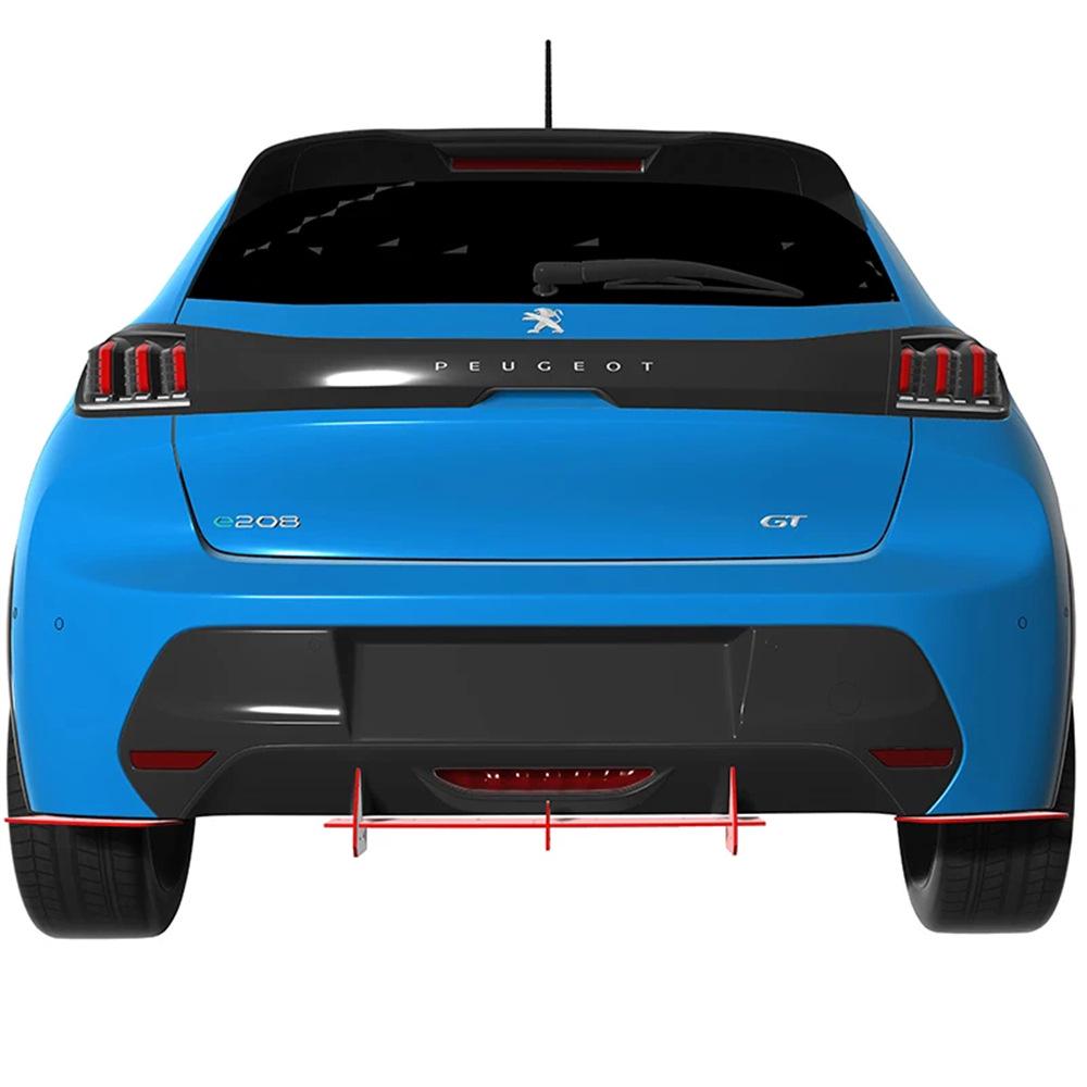 מפזר פגוש אחורי לפיג'ו 208 GT (2019-2021) - אביזר חיצוני לרכב