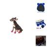 Premium Quality 4pcs Reflective No Slip Dog Shoes Boots With Waterproof Soft Fleece Padded Design