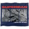 Superman Man Of Steel Comic Blanket