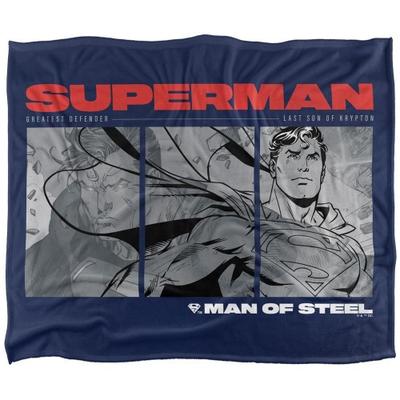 Superman Man Of Steel Comic Blanket
