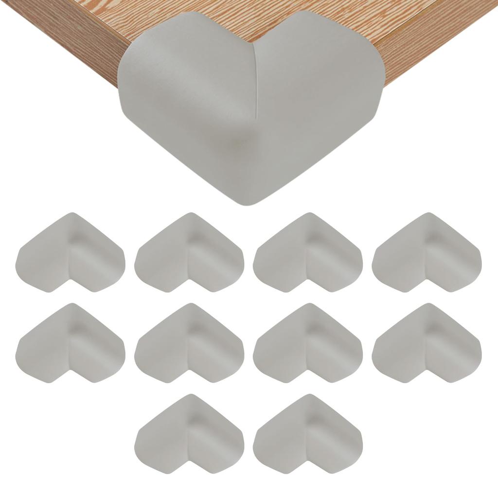 COUMENO Corner Child Safety Corner Protection Easy Ideal for Protecting Pack of Gray Guards, Covers, Installation, Furniture, 10,