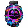 Fashion men's Printed Pigment Pattern Sportswear Casual Long Sleeve Design Hooded Thick Fabric Tops Street Harajuku men's Hoodie