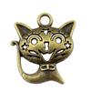 Charms Cat Pendants Heart Alloy Crafts For DIY Jewelry Making Accessories
