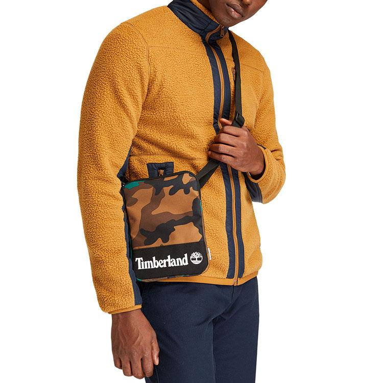 Timberland Color Block Warm Fleece Stand Collar Logo Jacket Men Jacket Rubber A44BC-932