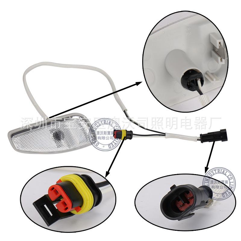 For Jeep Renegade wheel arch turn signal and JEPP modified car leaf lamp shell wheel arch light