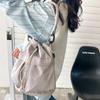 Large Capacity Drawstring Fitness Bag Korean Style Bucket Bag  Office Worker