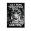 Lion Motivational Posters and Prints Inspirational Positive Quotes Animal Wall Art HD Pictures Canvas Painting Office Home Decor