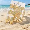 Elegant Women's Stud Earrings Set: Flower & Starfish Design for a Unique Touch