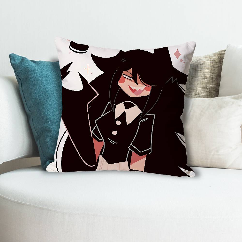 Meme Miss C-Circle FPE Polyester Printed Pillow Cover Square 30 40 45 50 60 65 cm Soft for Sofa Bed Car Home Decor