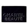 Chanel BEAUTE Schwarze bestickte Canvas-Tasche