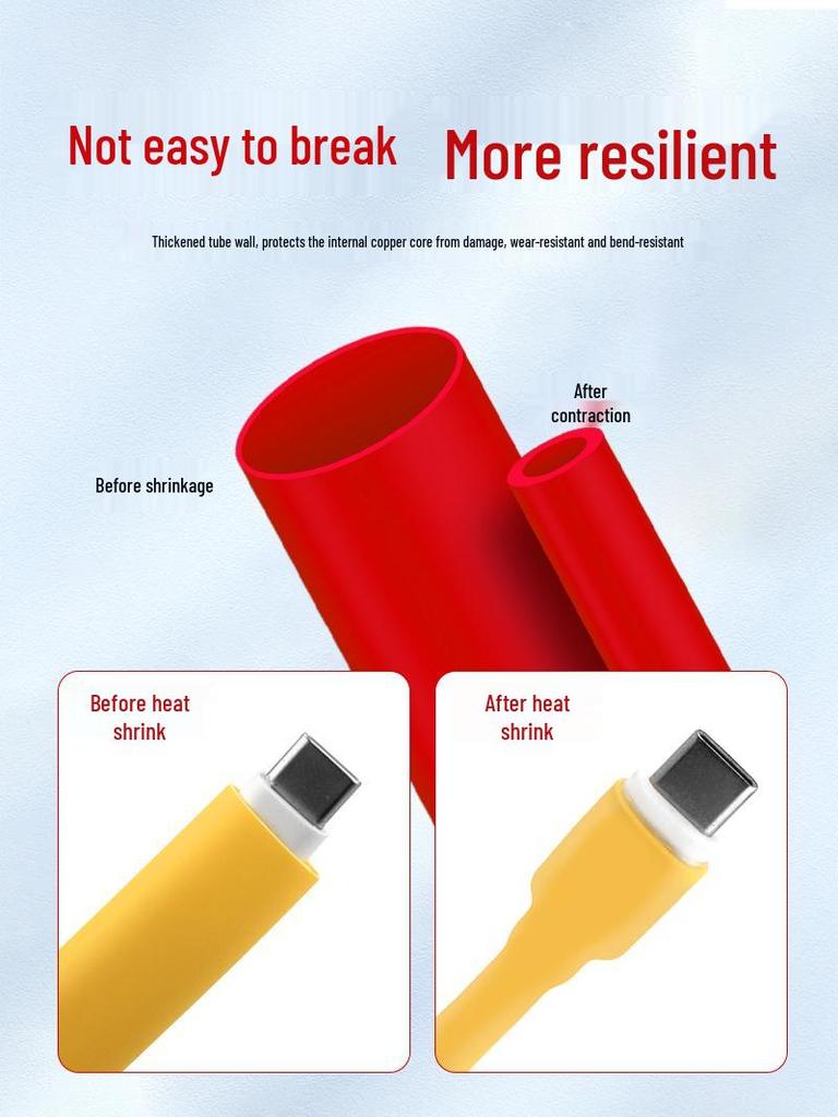 Heat Shrink Tube Insulation Sleeve for DIY Wiring and Cable Protection, Flame Retardant