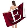 Home bath towels for the body towels bathroom letters and flower quick drying microfiber beach towel man and women large sports