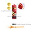 Ninja Themed Building Blocks Set With Dragon And Cartoon Characters Kids DIY Assembly Gift Toy