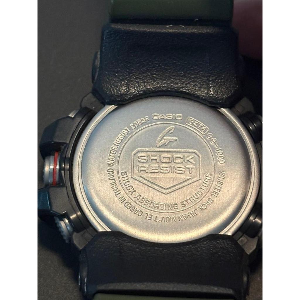 Used CASIO G-SHOCK MUDMASTER GG-1000-1A3JF Khaki