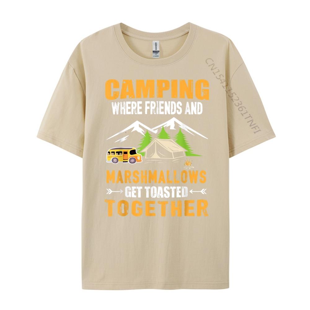 Camping Where Friends And Marshmallows Get Toasted Together Unisexs Korean Fashion Unisexs Gifts Hip Hop Loose