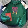 Funny Graphic Clothes Band Mom Jeans Band Streetwear Hoodies Long Sleeve Soft Hooded Pullovers Printing Women