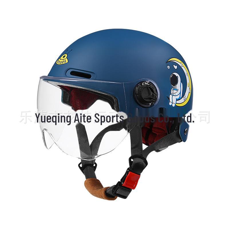 Cască de siguranță pentru copii certificată 3C pentru mașini electrice - vară, semicască, unisex, toate anotimpurile