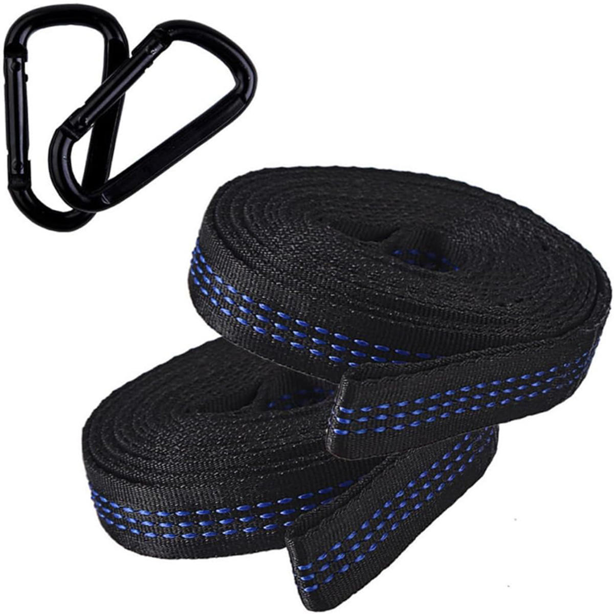 

Hammock Belt Special Reinforced Polyester Straps 5 Ring High Load-Bearing Barbed Outdoor Camping Hammock Straps one size синий