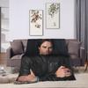 Damon Salvatore The Vampire Diaries  Blanket  Soft Warm Comfortable Plush Throw Living Room Flannel Bedspread Bed Cover