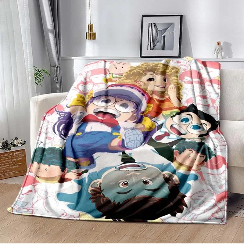 Cute Anime DR S-Slump A-Arale Blanket Super Soft Cartoon kawaii Blanket for Travel Bedding Couch Sofa Bed Blanket Birthday Gift