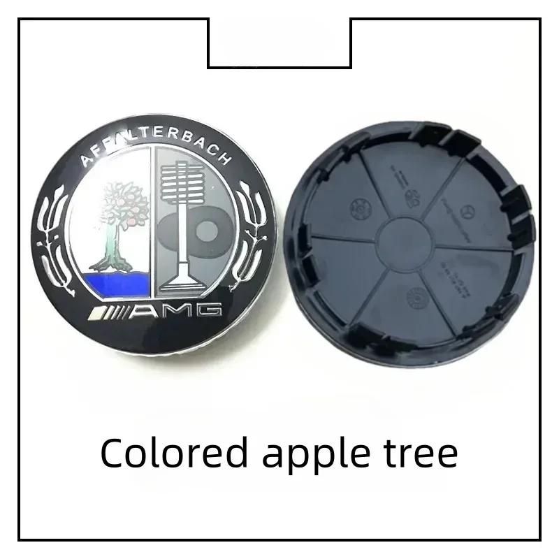 4PCS For Mercedes-Benz C180 C200 E300 S350 E260 ml350 GLK Car Wheel Hub Cap Tire Center Screw Cap Label  decorate Accessories