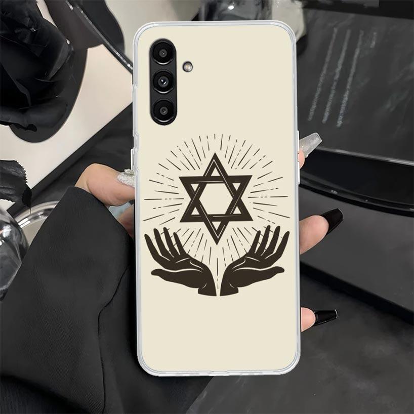 David Jewish Star Symbol Phone Case for Samsung Galaxy A16 A26 A36 A56 A15 A14 A13 A12 A55 A54 A53 A25 A24 A23 A35 A34 A33 A05S