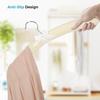 Padded Hangers Set of 5,Large Heavy Duty Cotton Covered Coat Hangers No Shoulder Bump for Women Clothes, Sweater, Dresses, Clothing, Wedding, Lingerie