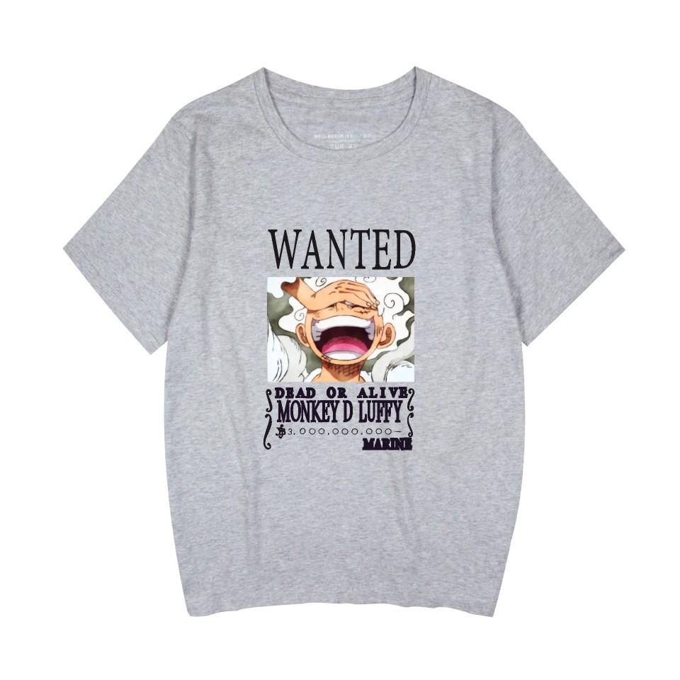 ONE PIECE T-Shirt Cartoon Print Graphic Summer Clothing Oversized Short Sleeve Funny Casual Women Top