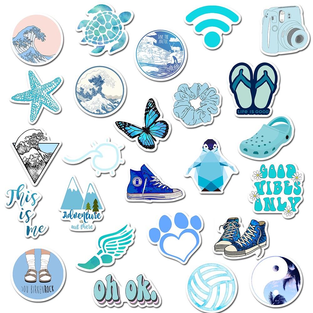 Cute And Colorful Waterproof Stickers For Luggage Water Bottles Computers And Cars Set Of 50 Jxz-tz