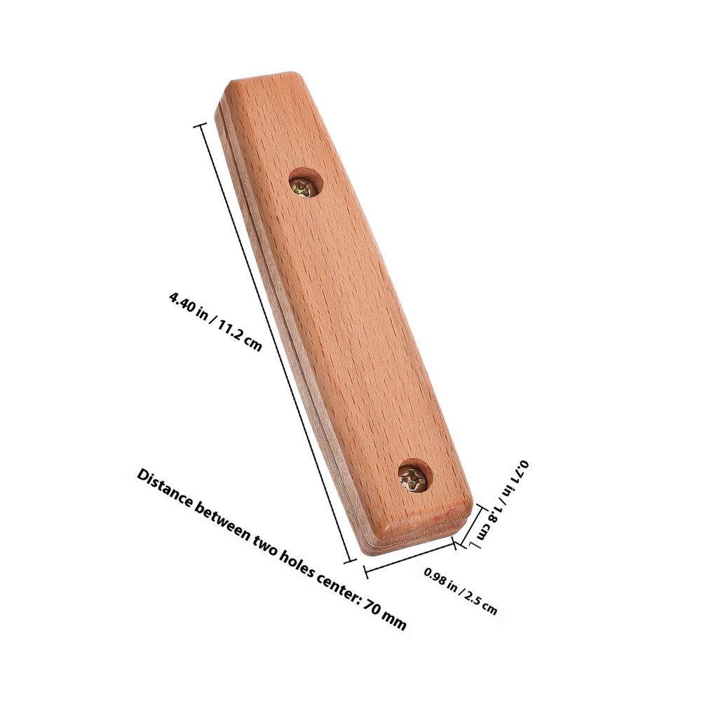 1Set Heat Resistant Wood Spatula Handle Replacement Non-Slip Kitchen Utensil Grip for Turner Frying Pan Baking Accessories
