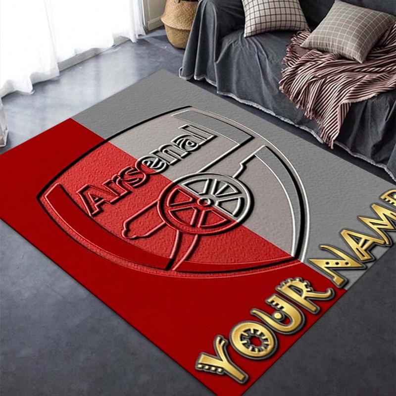 Custom Name Arsenal Carpet Rug for Living Room Bedroom Home Sofa Decoration,Kids play Non-slip Floor Mat