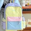 Schoolbag Backpack Women's Light Outdoor Travel Small Backpack Waterproof Mountaineering Contrast Color Leisure College Student Junior High School 