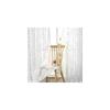 Aiyufeng Lace Curtains, White, Set of 2, 150cm Wide x 230cm Long, Lightweight, Leaf Pattern,