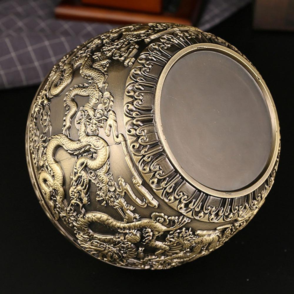 Airtight Lid Loose Tea Storage Container Bronze Metal Tea Canister For Kitchen Cabinet
