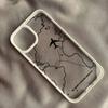 Airplane Route Desian Phone case iphone15pro For iPhone 16 15 Pro Max 16pro 14 13 12 11 XS X XR 7 8 Plus Acrylic Hard Shell