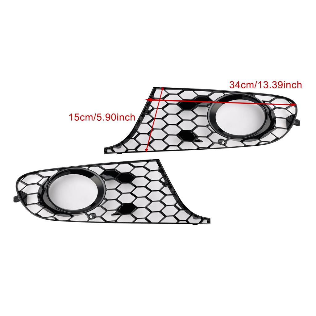 2PCS Fog Light Cover Grille Grill 5K0853665 Fit for VW MK6 Golf Jetta 2009-2013