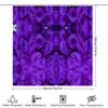 Kaleidoscope Rose Bath Curtain Purple Floral Shower Fabric Decorative For Bathroom