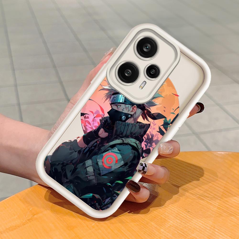 Soft Silicone Square Ladder Printing Pattern Phone Casing Full Cover Camera Shockproof Protection Rubber Case for Xiaomi Redmi