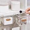 Storage Rack Smooth Pull Transparent Visual Slide Rail Buckle Easy To Use Clear View Storage Organizer Pull-out Pantry Rack