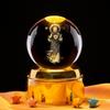 Bluetooth Colorful Night Light with Girlfriend Figure Display - Crystal Ball Holiday Gift