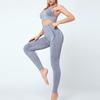 2-teiliges Set Damen Crop-BHs Stretch Slim Pants Set Sexy zweiteiliges Set Trainingsanzug Damen Yogahose