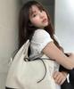 Korean Bow Denim Canvas Patchwork Shoulder Tote Bag - Casual, Large Capacity, Lazy Style for Women