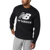 New Balance Essentials Stacked Logo Crew Sweatshirt Asia Sizing 'Black' Men's AMT03560-BK
