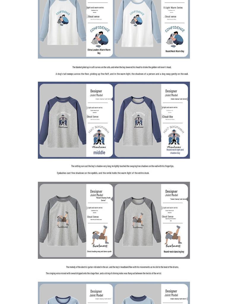 Children's Pure Cotton Flannel Thermal Pajamas - Boys' Teenage Autumn Layer