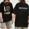2025 Summer New Casual Y2K Cotton Print T-shirt Hip Hop New Jhope HOPE ON THE STAGE T-shirt Versatile Wholesale Men Women Tshirt