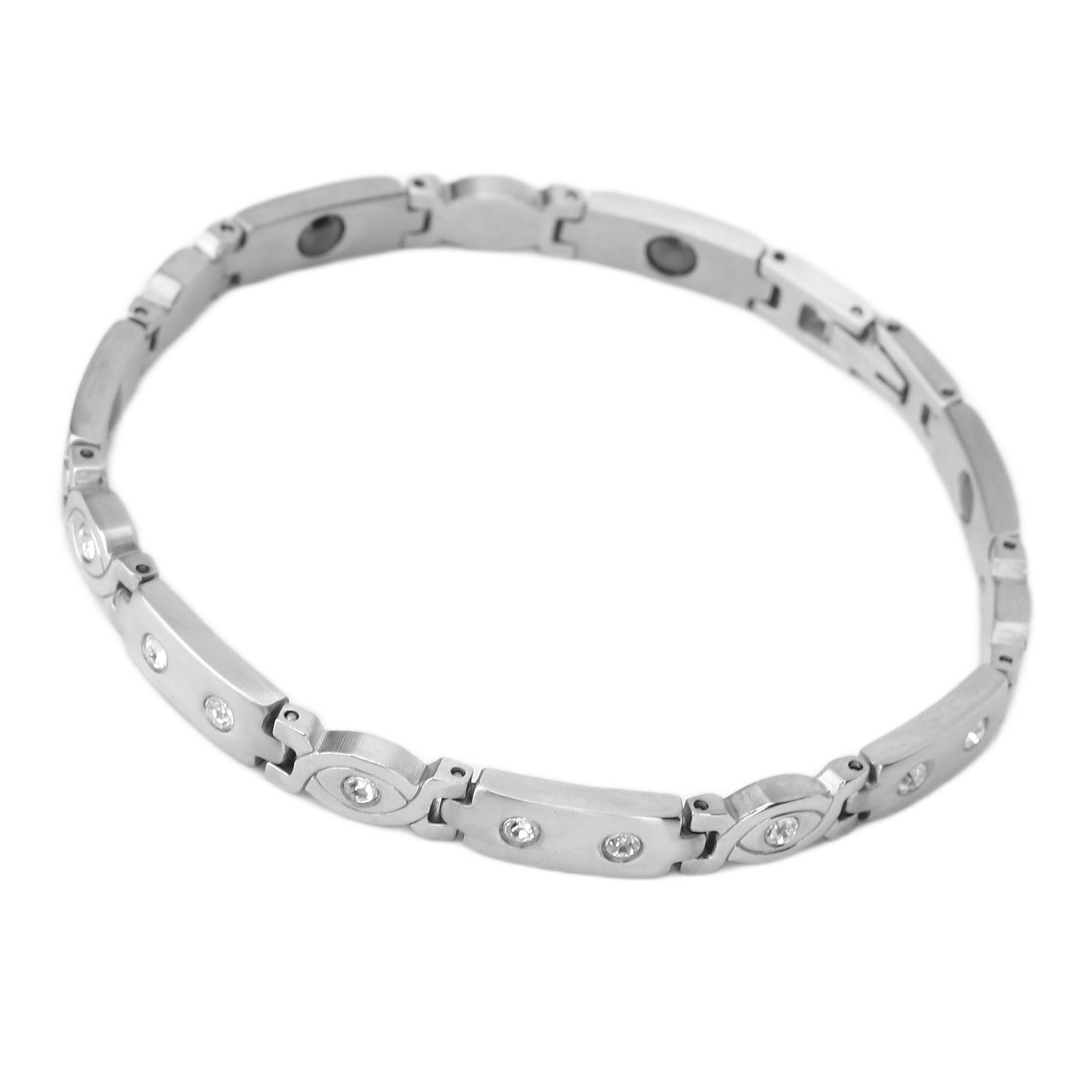 Магнитный браслет Модный титановый стальной черный магнит терапевтические браслеты облегчение боли