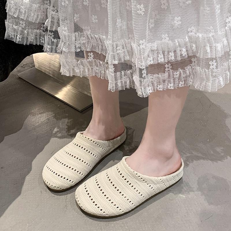 Fashion New Children's Summer Slippers Outdoor Simple Girls Flat Slippers Soft Bottom Kids Solid Color Slip-on Shoes Versatile Fashion