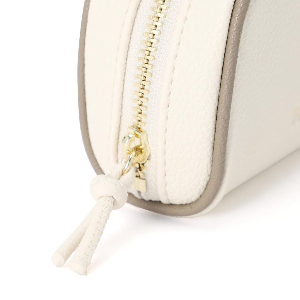Francfranc Bicolor Pouch XS Ivory